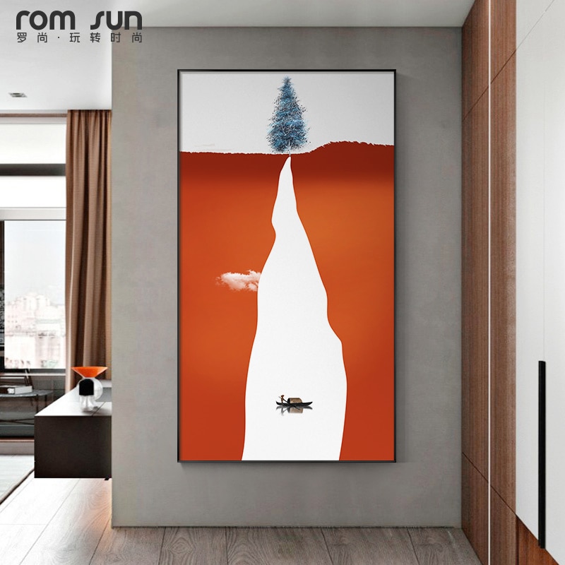 3 Unique Orange Canvas Wall Arts | Walling Shop