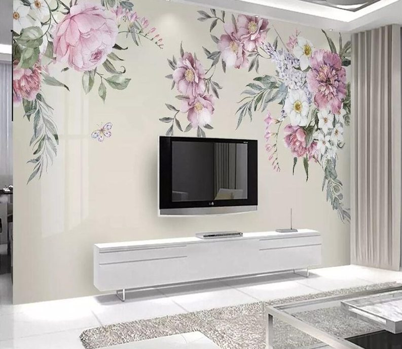 3d Beibehang Floral Mural Wallpapers Walling Shop