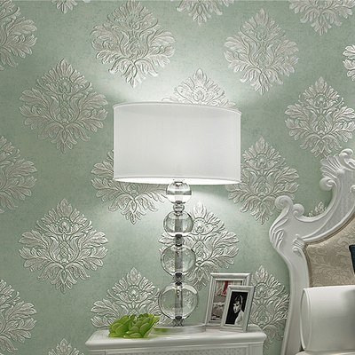 European Style Floral Damask Wallpaper - Walling Shop