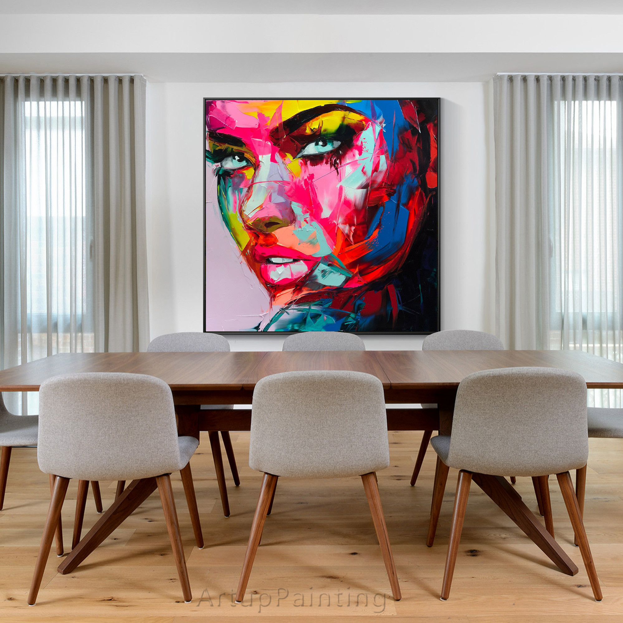 Francoise Nielly Palette knife Handmade Canvas Painting - Walling Shop