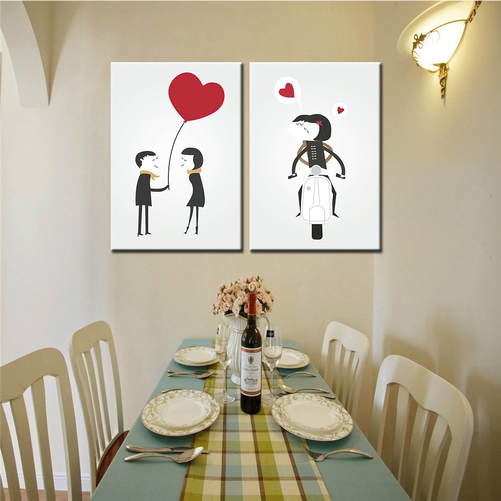 Love Couple Canvas Wall Art Walling Shop