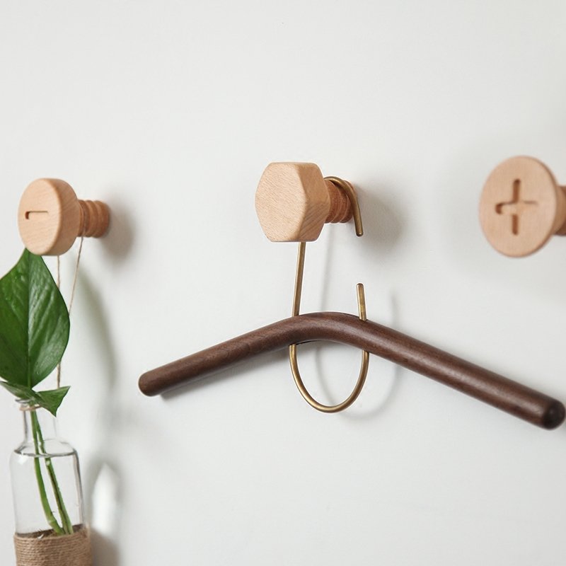 Screw Hook - Button Coat Wall Hanger - Walling Shop