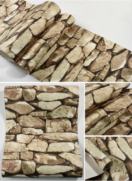 Vintage 3D Brick Stone Wallpaper - Walling Shop