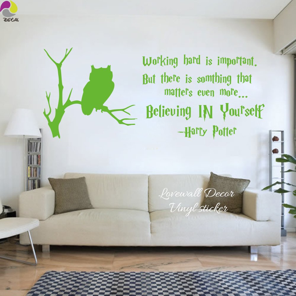 Working Hard Believing Yourself Wall Sticker - Harry Potter - Walling Shop