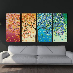 Unframed-Colourful-Leaf-Trees-Canvas-painting-4-Piece-Spray-painting-rectangle-Wall-Art-Modular-pictures.jpg