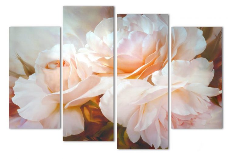 Rose Flower Canvas Wall Art - Walling Shop