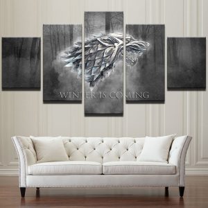 Canvas-Wall-Art-Prints-Winter-Is-Coming-Painting-Frame-Modern-Pictures-5-Panels-TV-Play-Game.jpg