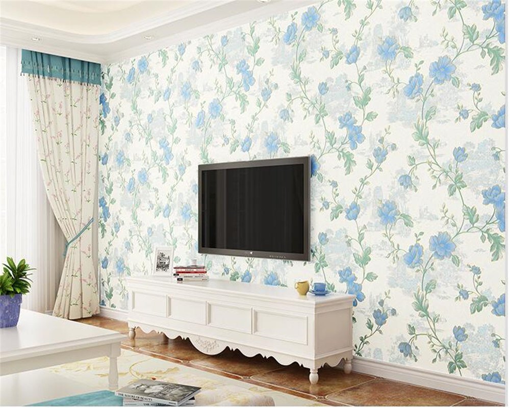 Home Rustic Wall Papers Korean Decor Floral Wall Paper Roll For Walls  Living Room Bedroom Papel Mural Contact Papier Peint