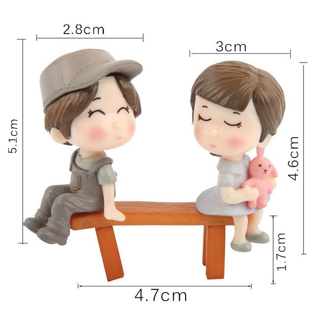 Cute Lover's Figurines Miniatures - Walling Shop