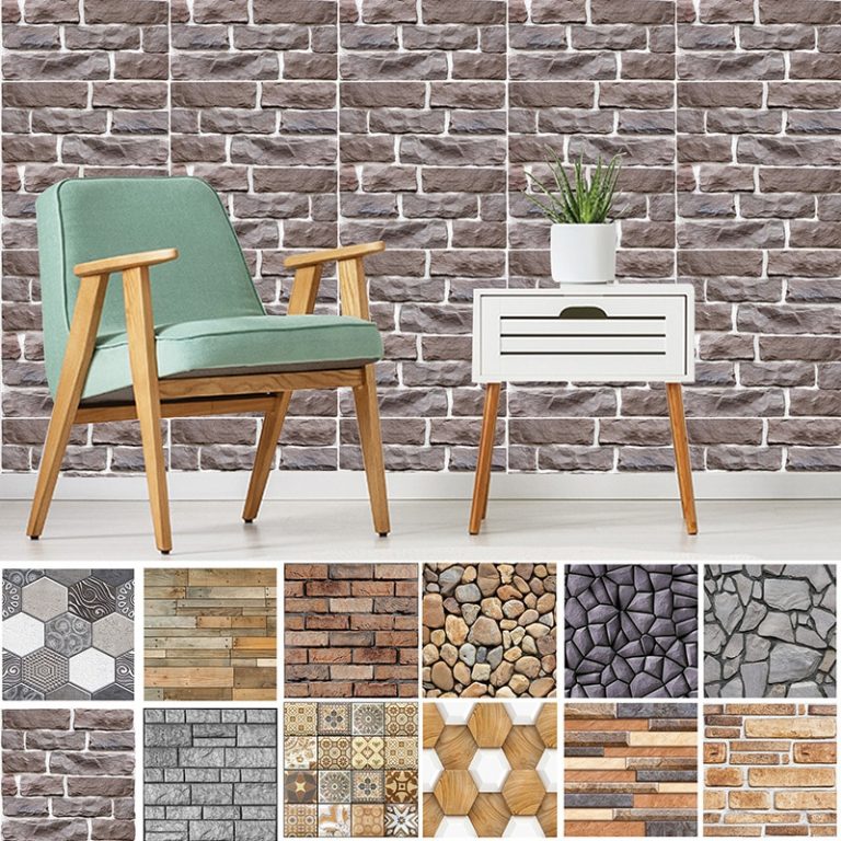 3D Imitation Stone Brick Wallpaper Walling Shop