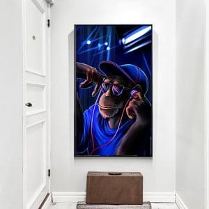 MUTU-Canvas-Painting-monkey-with-headphones-listening-music-On-Headphones-Prints-And-Posters-Wall-art-Picture.jpg