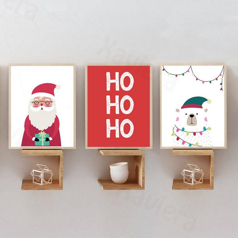 HOHOHO Merry Christmas Canvas Art - Walling Shop