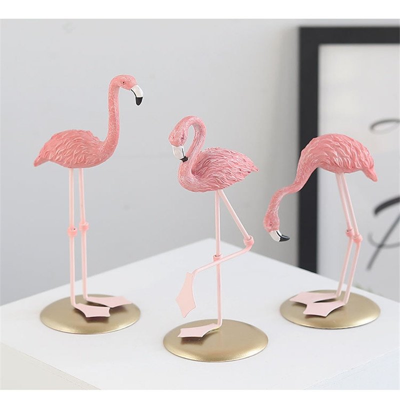 Nordic Pink Flamingo Home Decor | Walling Shop